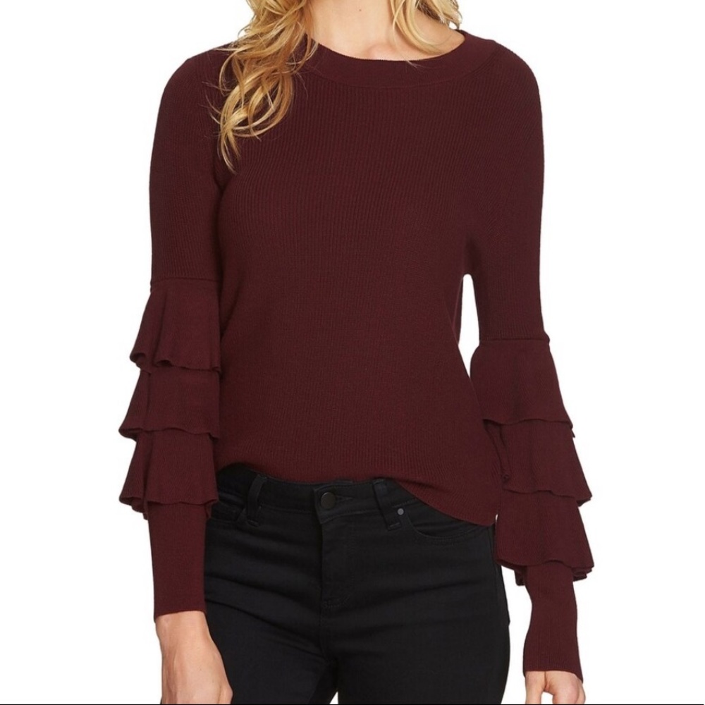 NEW with tags, 1 State Burgundy Sweater Top